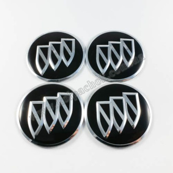Наклейки для ковпачків на диски Buick чорні (56мм)