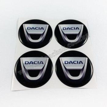Наклейки для ковпачків на диски Dacia чорні (50мм) Наклейки для ковпачків на диски Dacia чорні (50мм)