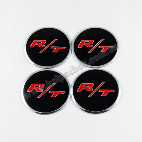 Наклейки для ковпачків на диски Dodge R/T (56мм)