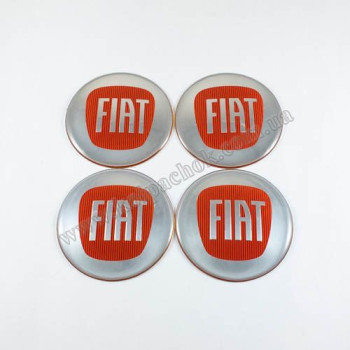 Наклейки для ковпачків на диски Fiat червоні (65мм) Наклейки для ковпачків на диски Fiat червоні (65мм)