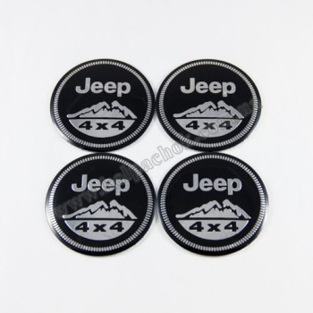 Наклейки для ковпачків на диски Jeep 4x4 (56мм)