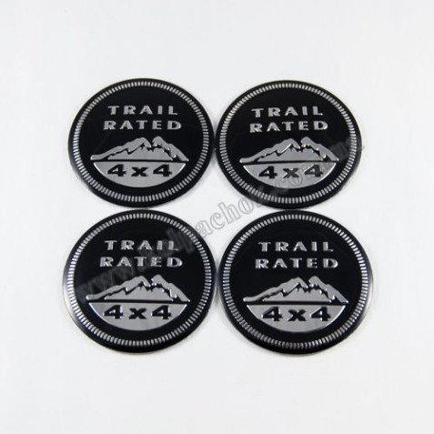 Наклейки для ковпачків на диски Jeep Trail Rated (56мм)