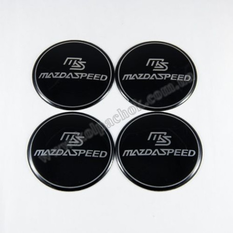 Наклейки для ковпачків на диски Mazda Speed (65мм)