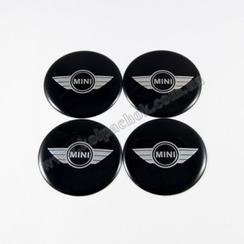 Наклейки для ковпачків на диски MINI чорні/хром лого (65мм) Наклейки для ковпачків на диски MINI чорні/хром лого (65мм)
