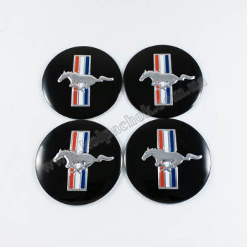 Наклейки для колпачков на диски Ford Mustang (56мм)