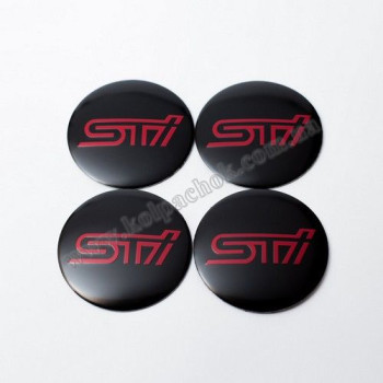 Наклейки для ковпачків на диски Subaru STI (56мм)