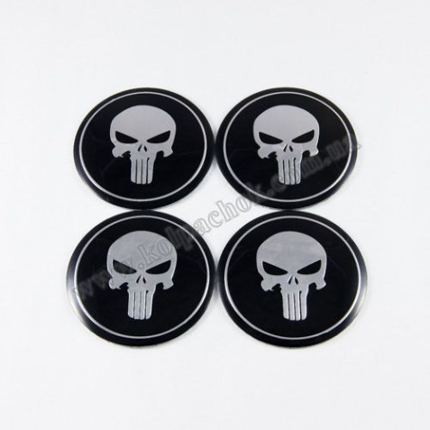 Наклейки для ковпачків на диски The Punisher (60мм)