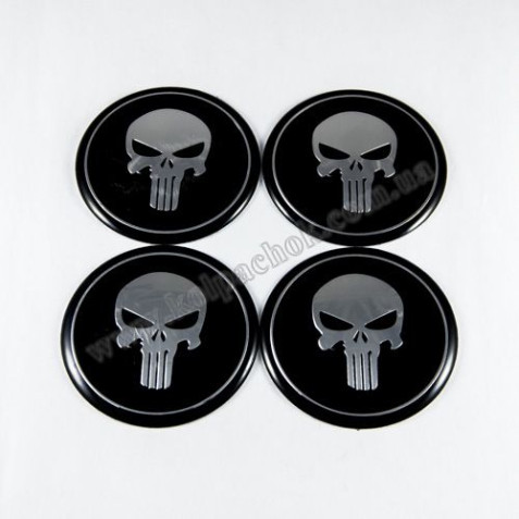 Наклейки для ковпачків на диски The Punisher (65мм)