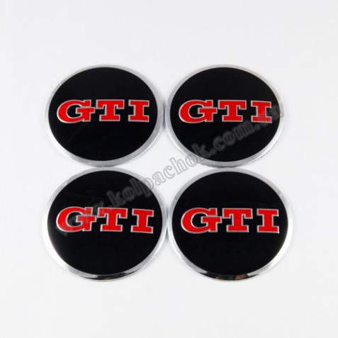 Наклейки для колпачков на диски VolksWagen GTI (56мм)