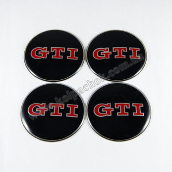 Наклейки для ковпачків на диски VolksWagen GTI (65мм)