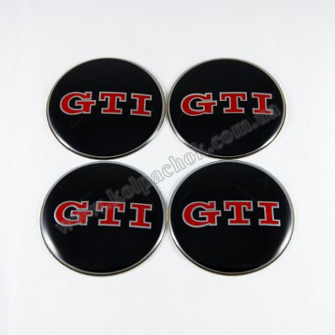 Наклейки для колпачков на диски VolksWagen GTI (65мм)