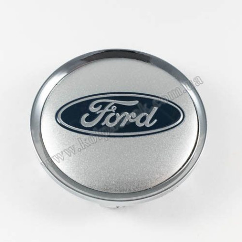 Ковпачок Ford срібло/синій лого для дисків Rial Alutec N32 (64мм)