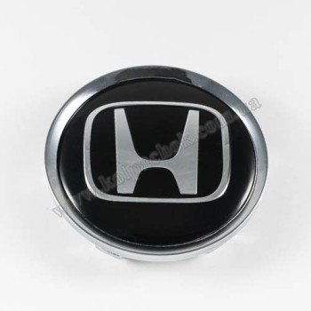 Ковпачок Honda чорний/білий лого для дисків Rial Alutec N32 (64мм) Ковпачок Honda чорний/білий лого для дисків Rial Alutec N32 (64мм)