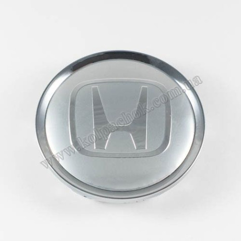 Ковпачок Honda срібло/хром лого для дисків Rial Alutec N32 (64мм)