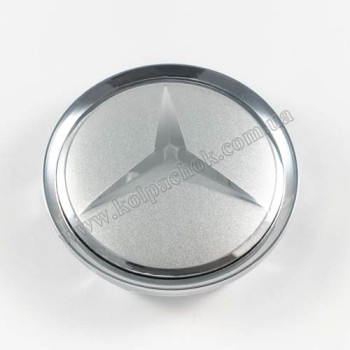 Ковпачок Mercedes-Benz срібло/хром лого для дисків Rial Alutec N32 (64мм) Ковпачок Mercedes-Benz срібло/хром лого для дисків Rial Alutec N32 (64мм)