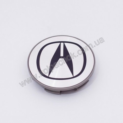 Ковпачок на диски Acura срібло/чорний лого 44732-S0X-A000 (69мм)