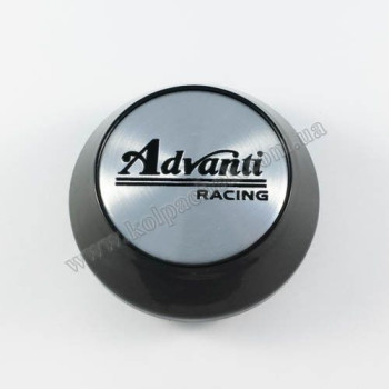 Ковпачок на диски Advanti Racing конус/чорний/сірий лого (56-60мм) Ковпачок на диски Advanti Racing конус/чорний/сірий лого (56-60мм)