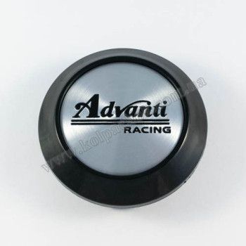 Ковпачок на диски Advanti Racing конус/чорний/сірий лого (60-64мм) Ковпачок на диски Advanti Racing конус/чорний/сірий лого (60-64мм)