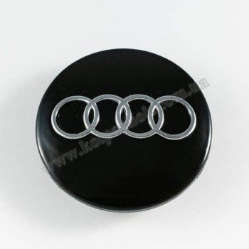 Ковпачок на диски Audi чорний/хром лого 8d0601170 (68мм) Ковпачок на диски Audi чорний/хром лого 8d0601170 (68мм)