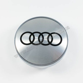 Колпачок Audi серебро/черный лого для MAK дисков (60мм)