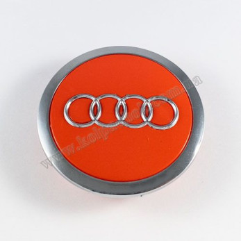Колпачок на диски Audi красный 4B0601170A (69мм)