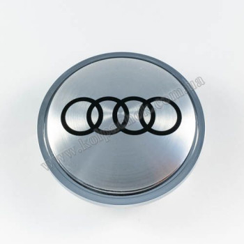 Ковпачок Audi сірий/чорний логотип на диски Volkswagen 3B7601171 (65мм)