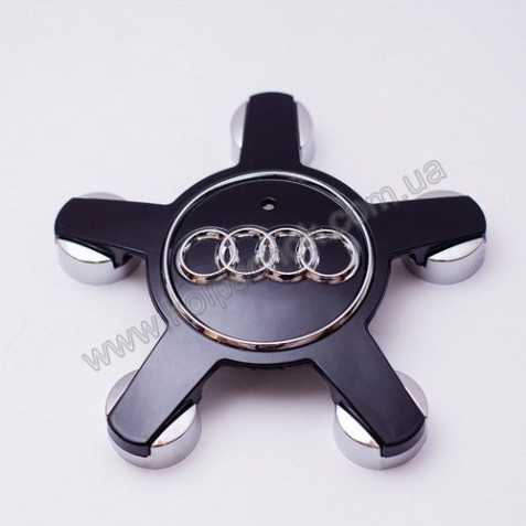 Ковпачок на диски Audi чорний 4F0601165N (зірка)
