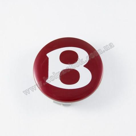 Ковпачок на диски Bentley червоний 3W0601170B (68мм)