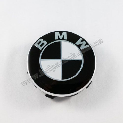 Колпачок на диски BMW черно-белый 36136850834 (56мм)