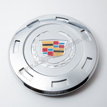 Ковпачок на диски Cadillac хром/колір. лого (205мм) Ковпачок на диски Cadillac хром/колір. лого (205мм)