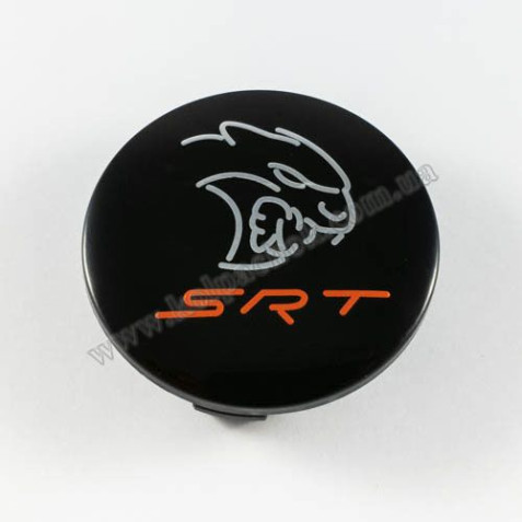 Ковпачок на диски Dodge SRT кішка/червоний лого (63мм)