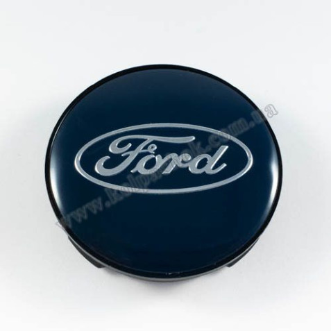 Колпачок на диски Ford черный/синий лого (59мм)
