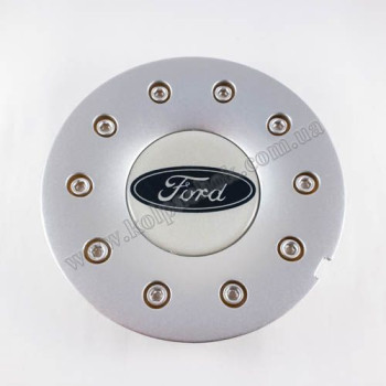 Ковпачок на диски Ford срібло/синій лого (149мм) Ковпачок на диски Ford срібло/синій лого (149мм)