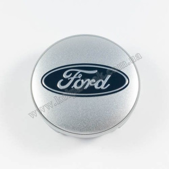 Ковпачок на диски Ford срібло/синій лого (59мм) Ковпачок на диски Ford срібло/синій лого (59мм)