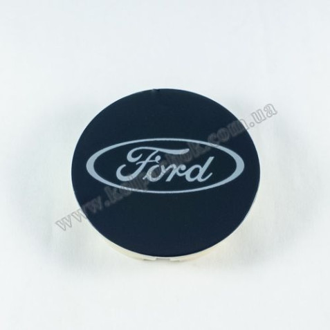 Колпачок на диски Ford синий/хром лого (58мм)