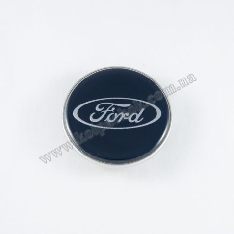Колпачок на диски Ford синий/хром лого 7M591A065LA (62мм)