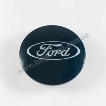 Колпачок на диски Ford синий/хром лого (65мм)