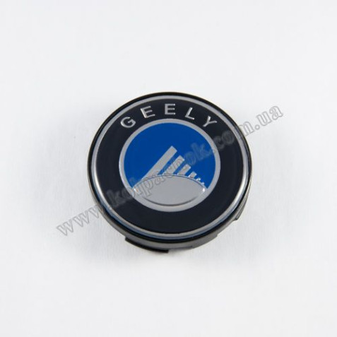 Ковпачок на диски Geely синій лого (59мм)