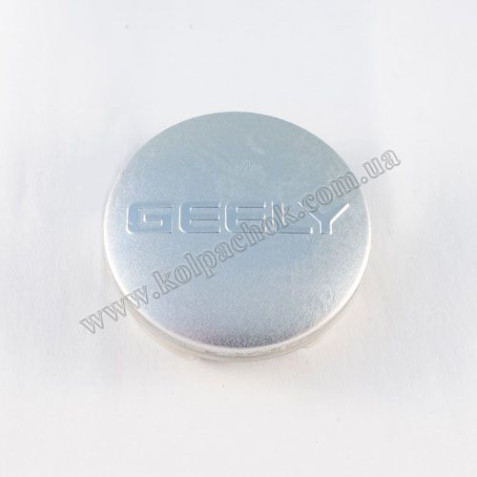 Ковпачок на диски Geely хром лого (59мм)