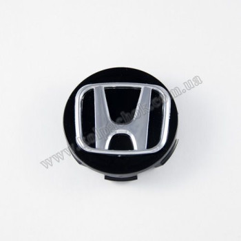 Колпачок на диски Honda черный/хром лого (57мм) Колпачок на диски Honda черный/хром лого (57мм)