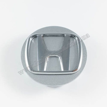 Ковпачок на диски Honda сірий/хром лого 44732-T7W-A (62мм)