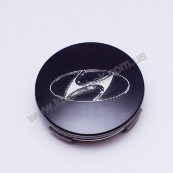 Колпачок на диски Hyundai черный/хром лого 52960-26400 (63мм) Колпачок на диски Hyundai черный/хром лого 52960-26400 (63мм)