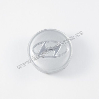 Колпачок на диски Hyundai серебро/хром лого 52960-1E400 (57мм) Колпачок на диски Hyundai серебро/хром лого 52960-1E400 (57мм)