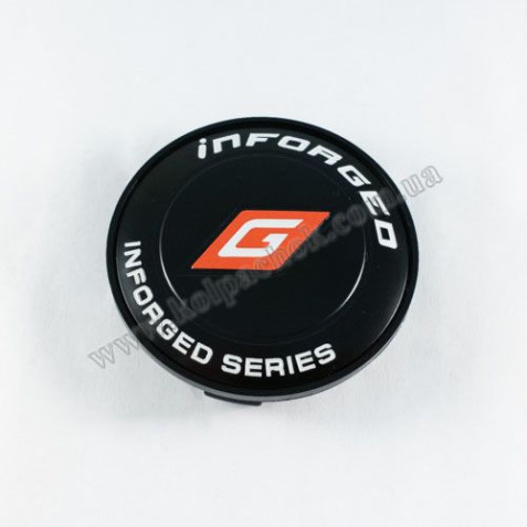 Ковпачок на диски Inforged чорний (65-68мм)