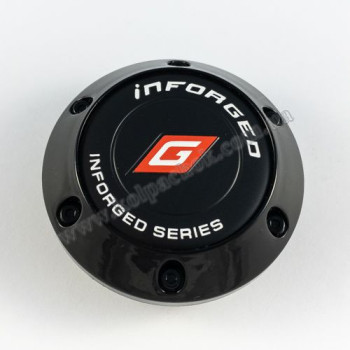 Ковпачок на диски Inforged конус/болти/чорний (56-64мм)