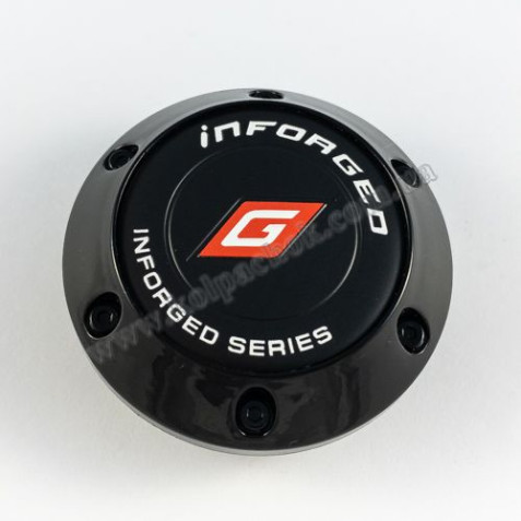 Ковпачок на диски Inforged конус/болти/чорний (56-64мм)