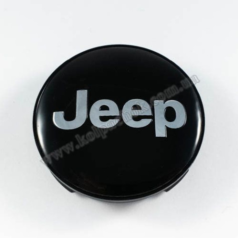 Ковпачок Jeep чорний/хром лого для дисків MAK (60мм)