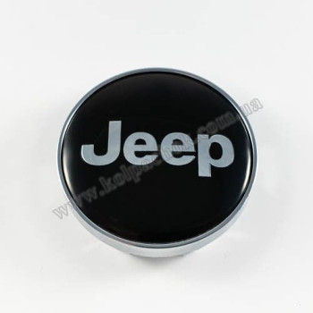 Колпачок на диски Jeep черный/хром лого (60мм) Колпачок на диски Jeep черный/хром лого (60мм)