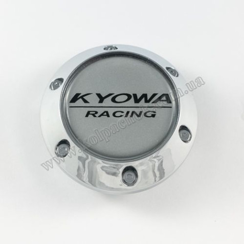 Ковпачок на диски Kyowa конус/хром/болти/2 (56-64мм)