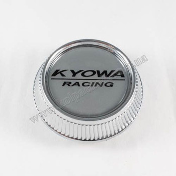Ковпачок на диски Kyowa ребристий конус/сірий лого 5314K64 (56-64мм) Ковпачок на диски Kyowa ребристий конус/сірий лого 5314K64 (56-64мм)